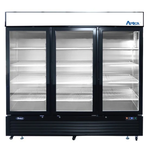 Atosa MCF8724GR (3) Glass Door Merchandiser Refrigerator