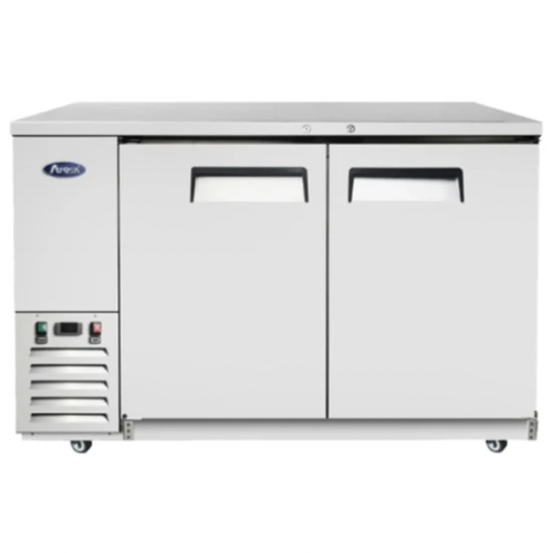 Atosa MBB59GR 59" 2-Section Solid-Door Back Bar Cooler
