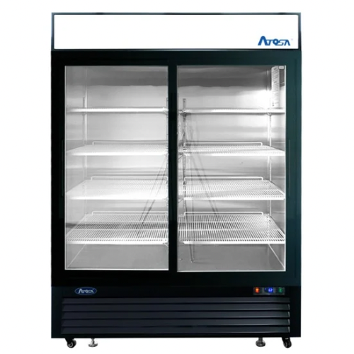 Atosa MCF8733GR 2-Section Glass Swing Door Merchandiser Refrigerator, 28.5 cu. ft.