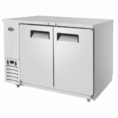 Atosa MBB59GR 59" 2-Section Solid-Door Back Bar Cooler