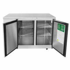 Atosa SBB48GRAUS1 48" 2-Section Solid-Door Back Bar Cooler