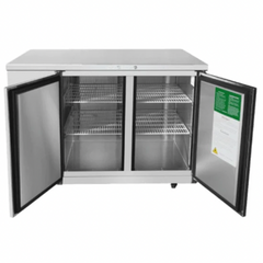 Atosa SBB59GRAUS1 59" 2-Section Solid-Door Back Bar Cooler