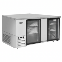 Atosa SBB69GGRAUS1 69" 2-Section Glass-Door Back Bar Cooler