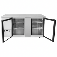 Atosa SBB69GGRAUS1 69" 2-Section Glass-Door Back Bar Cooler