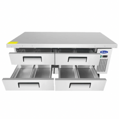Atosa MGF8453GR 72" 4-Drawer Refrigerated Chef Base