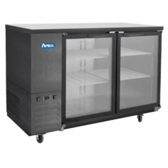 Atosa SBB59GGRAUS2 59" 2-Section Glass-Door Back Bar Cooler