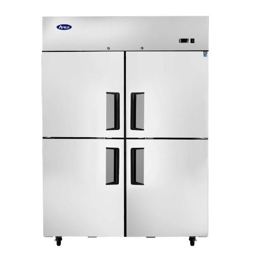 Atosa MBF8008GR 52" 2-Section Top Mount Reach-In Freezer, 4 Divided Door