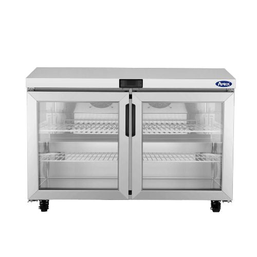 Atosa AUR48GD 48" Glass Door Undercounter Refrigerator, 2-Door