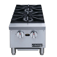 Dukers DCHPB12 12" Hot Plate with 2 Burners