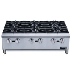 Dukers DCHPB36 36" Hot Plate with 6 Burners