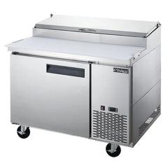 Dukers DPP44-6-S1 Commercial 6 Pan Single Door Pizza Prep Table Refrigerator