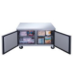 Dukers DUC60F Commercial 60" 2-Door Undercounter Freezer, 15.5 cu ft