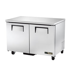 True TUC-48F-HC 48" 2-Section Solid-Door Undercounter Freezer