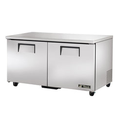 True TUC-60F-HC 60" 2-Section Solid-Door Undercounter Freezer