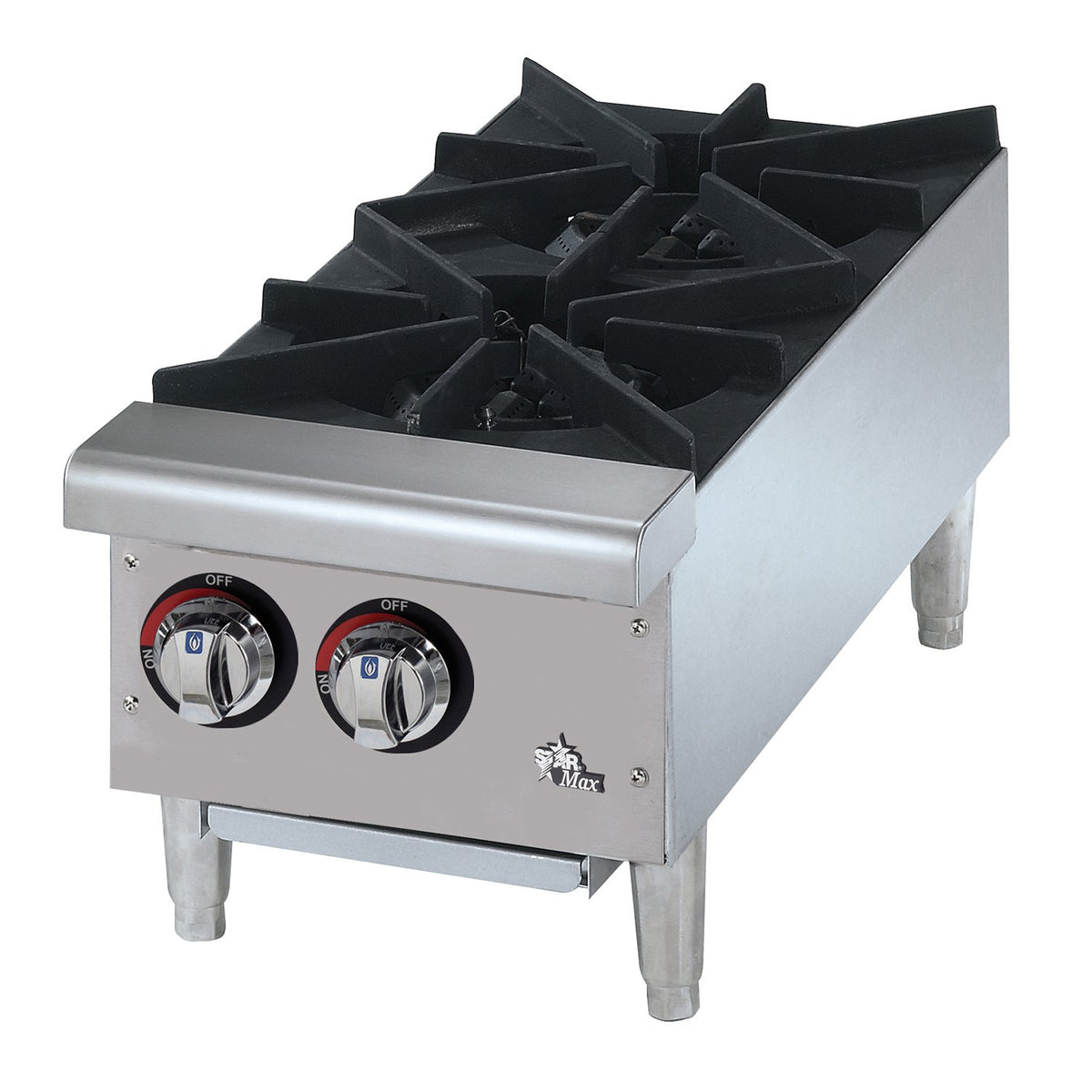 Star 602HF Field Convertible 12" 2-Burner Countertop Hot Plate Manual Control - 50,000 BTU