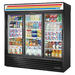 True GDM-69-HC-LD 78" 3-Section Glass-Door Merchandiser Refrigerator