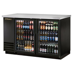 True TBB-2G-HC-LD 59" 2-Section Glass-Door Back Bar Cooler
