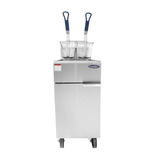 Atosa ATFS-35ES 35 lb. Natural Gas Floor Fryer, Energy Star