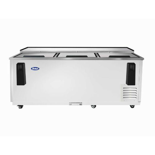 Atosa MBC80GR 80" Horizontal Bottle Cooler, Stainless Steel - front view