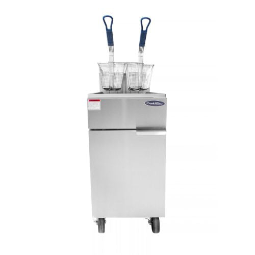 Atosa ATFS-50ES 50 lb. Liquid Propane Floor Fryer, Energy Star