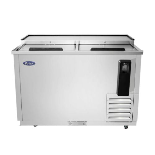 Atosa MBC50GR 50" Horizontal Bottle Cooler, Stainless Steel - front view