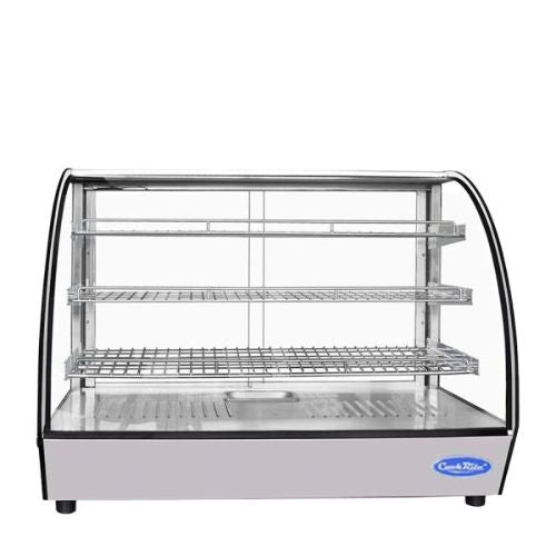 Atosa CHDC-56 36" Curved Heated Display Case, 5.7 Cu. Ft. - front view