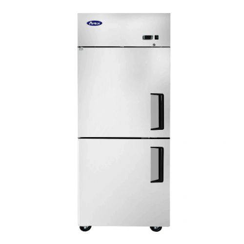 Atosa MBF8010GRL 29" 1-Section Top Mount Reach-In Refrigerator, Half Doors, Left-Hinged