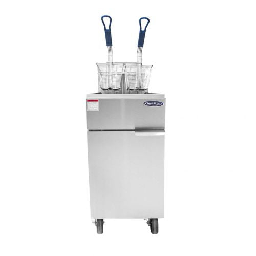 Atosa ATFS-40ES 40 lb. Liquid Propane Floor Fryer, Energy Star