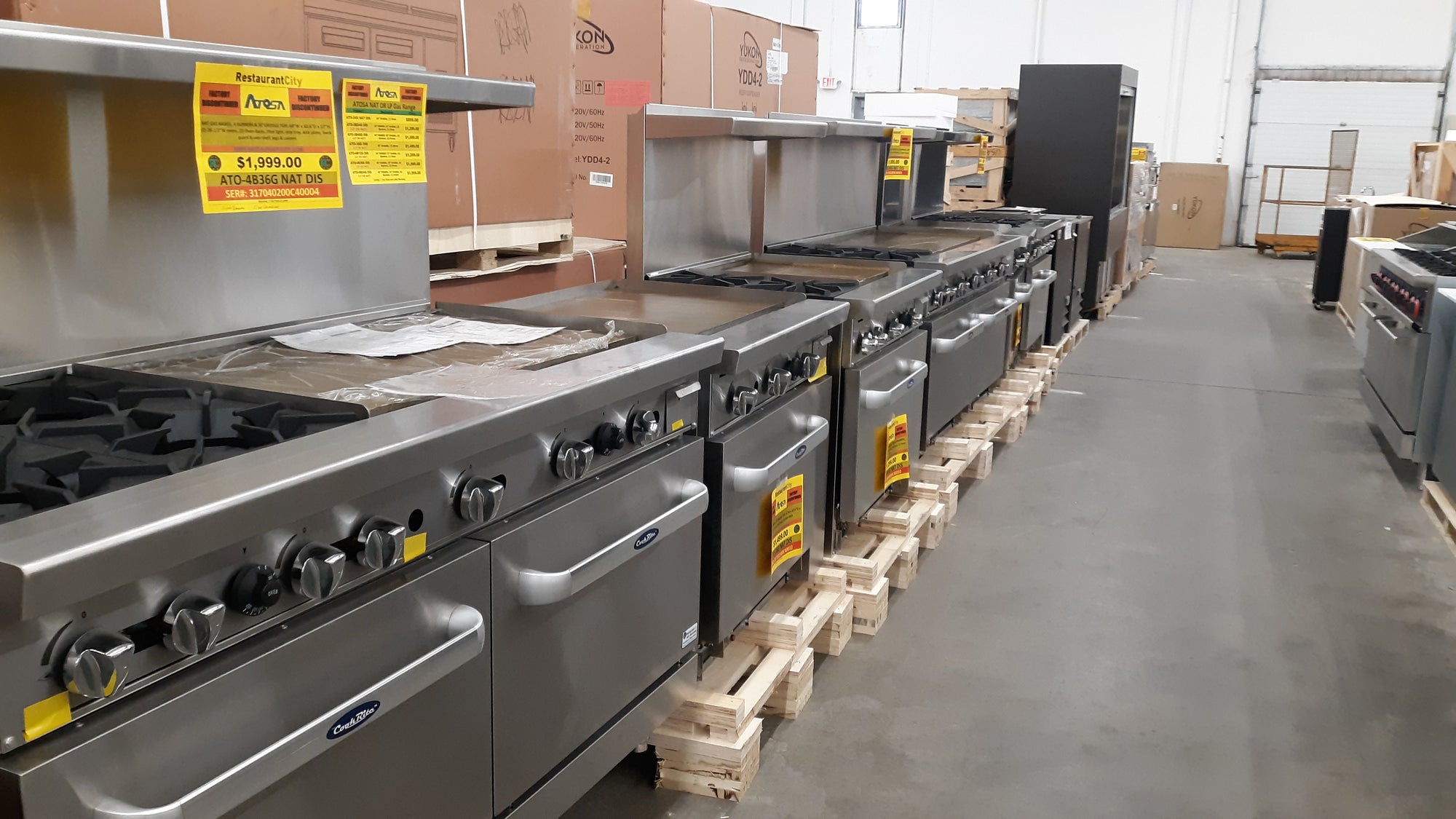 Commercial Ranges and Cooking Equipment from Garland/US Range, Vulcan, Star, Southbend, Bakers Pride, Atosa, Padela, and more!  All configurations and sizes available!