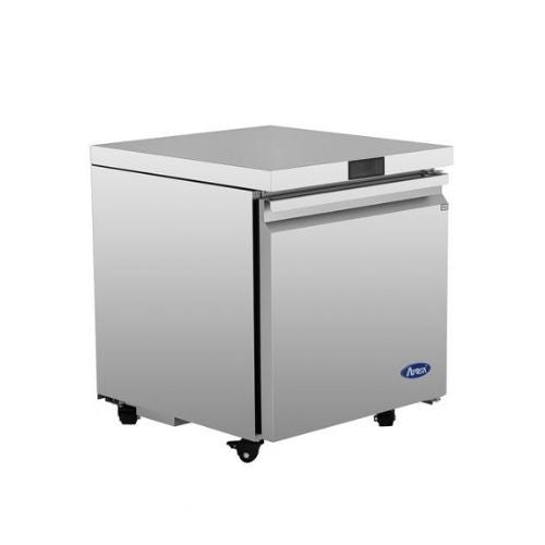 Atosa AUF27SD 27" 1-Section Undercounter Freezer – angled side view
