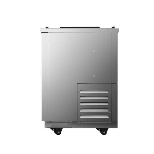 Atosa MBC24GR 24" Horizontal Bottle Cooler, Stainless Steel - rear view