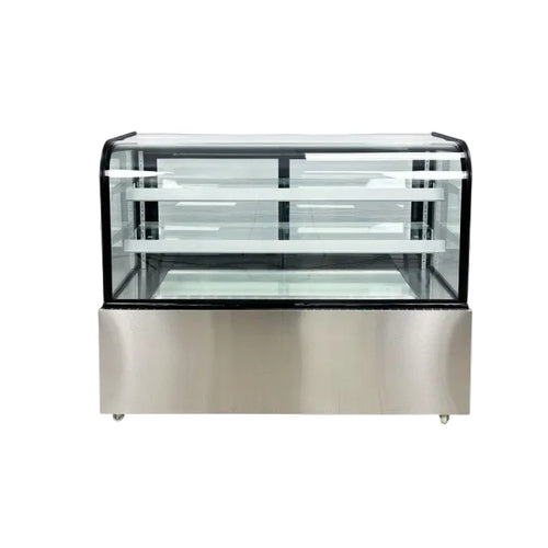 Yukon YARC-470Y 60" Refrigerated Bakery Display Case Curved Glass