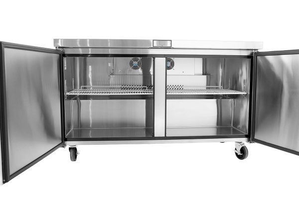 Atosa MGF8407GR 60" 2-Section Undercounter Freezer