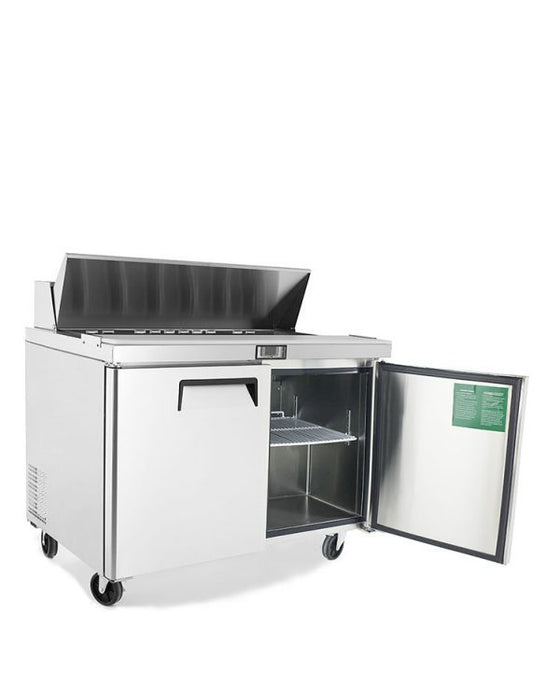 Atosa MSF8302GR 48" 2-Section Refrigerated Sandwich Prep Table