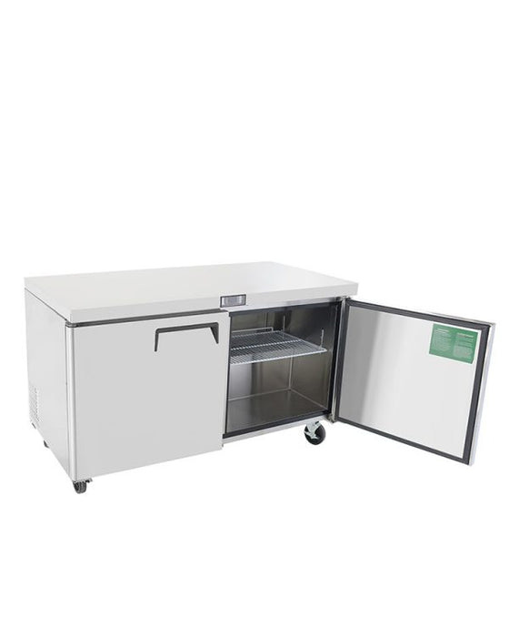 Atosa MGF8407GR 60" 2-Section Undercounter Freezer