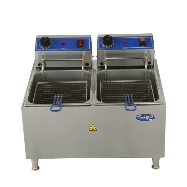 Atosa ACEF-32 32lb Electric Countertop Fryer (Dual Tank)