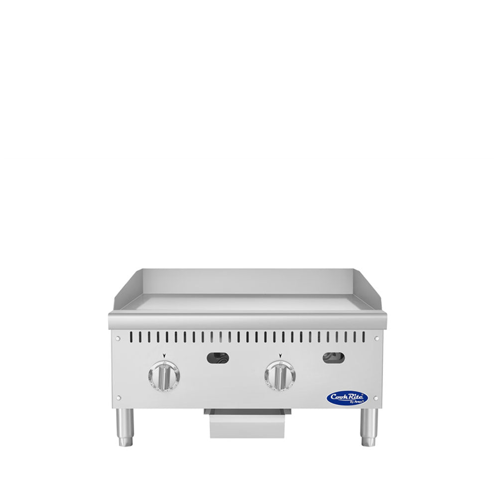 Atosa ATG-2424-C Gas Convertible 24" Thermostatic Chrome Plated Griddle