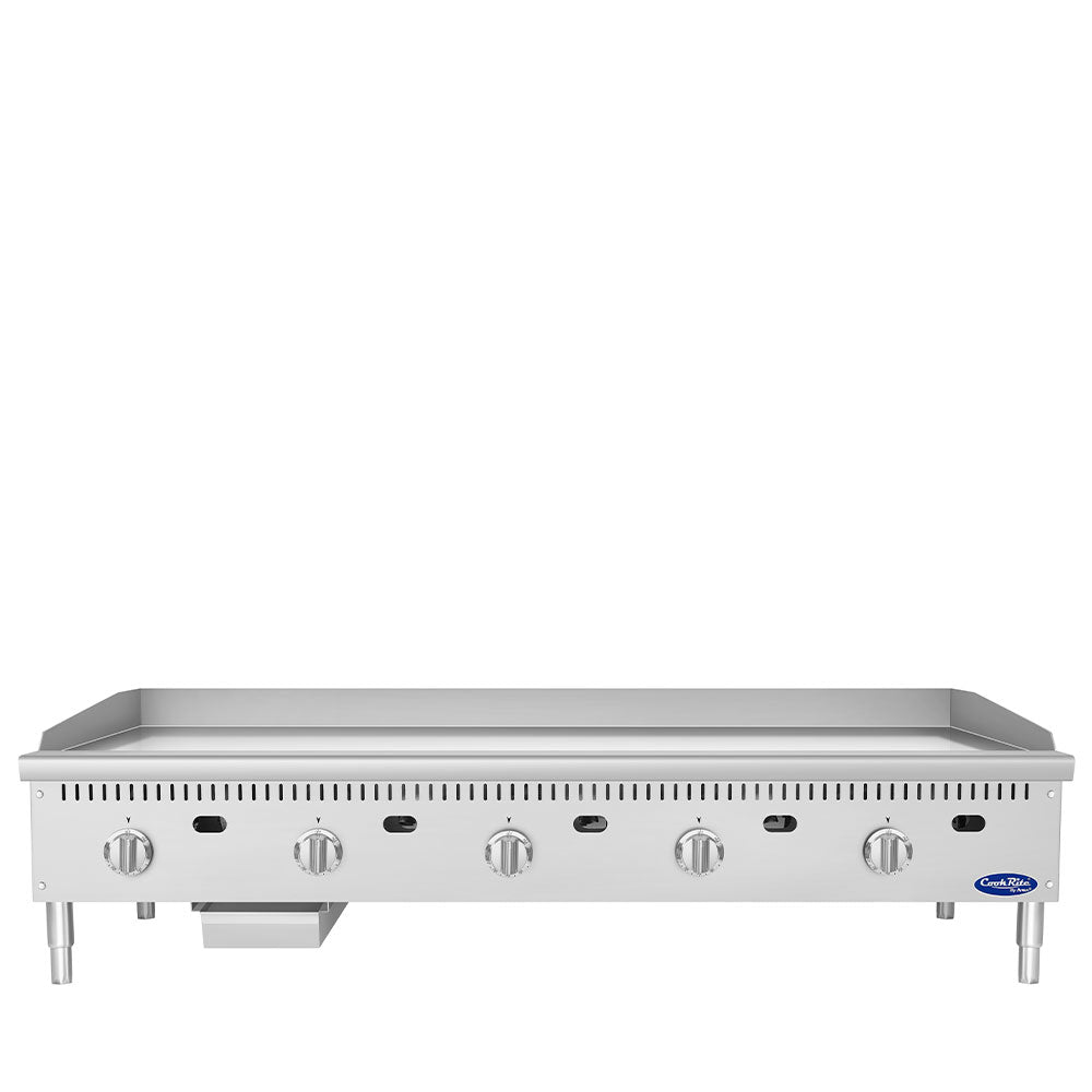 Atosa ATG-6024-C Gas Convertible 60" Thermostatic Chrome Plated Griddle
