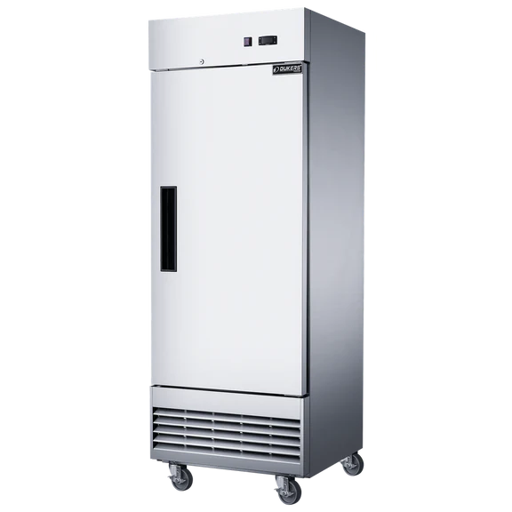 Dukers D28ER Compact Single Door Commercial Refrigerator, Stainless Steel, 28 Cu. Ft.
