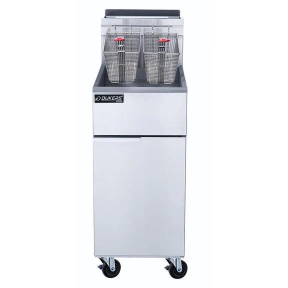 Dukers DCF4-LPG Liquid Propane Gas Fryer with 4 Tube Burners