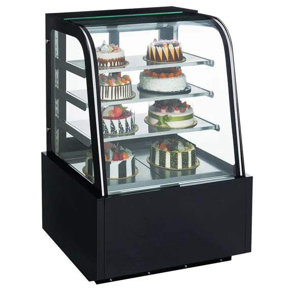 Dukers DDM36R-CB 36" Curved Glass Cake Showcase