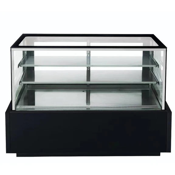 Dukers DDM72R 72" Straight Glass Cake Showcase
