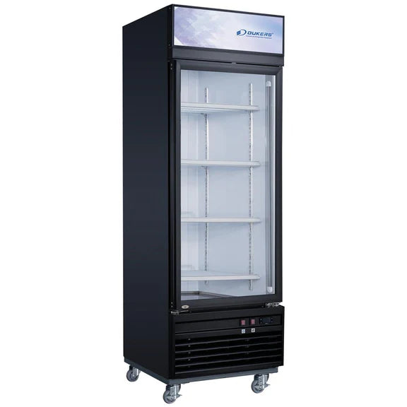 Dukers DSM-15F Commercial Single Glass Swing Door Merchandiser Freezer, 15 Cu. Ft.