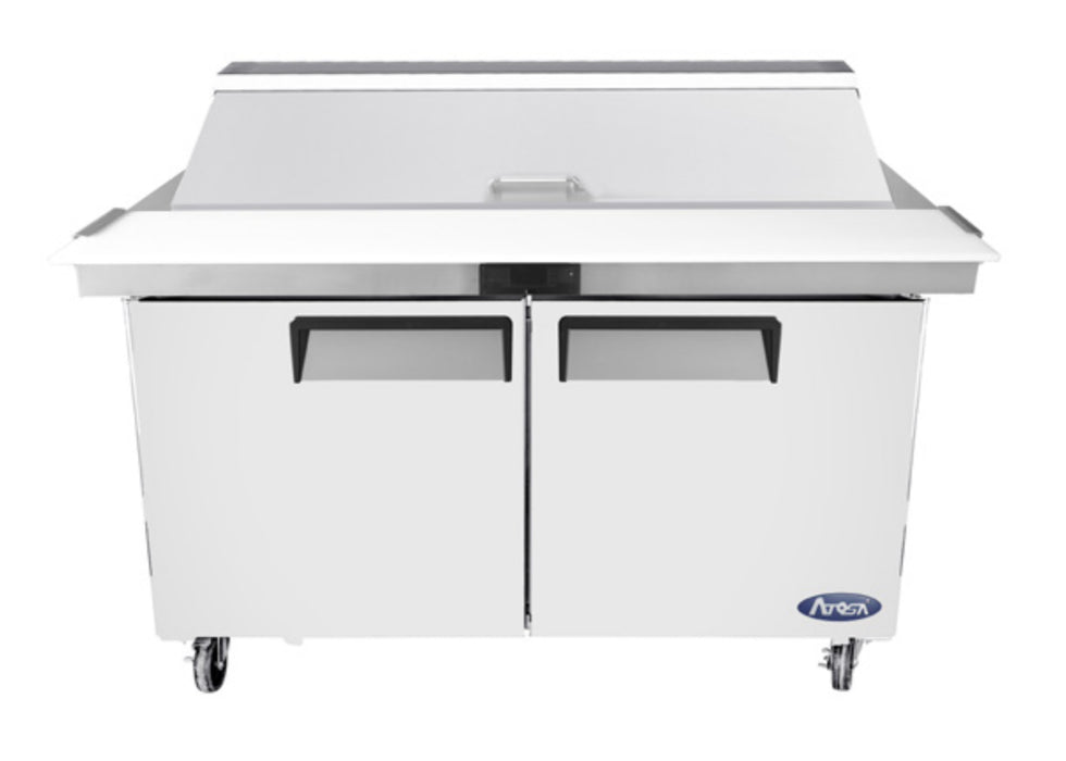 Atosa MSF8303GR 60" 2-Section Refrigerated Sandwich Prep Table