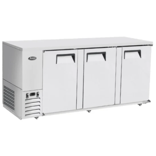 Atosa MBB90GR 90" 3-Section Solid-Door Back Bar Cooler