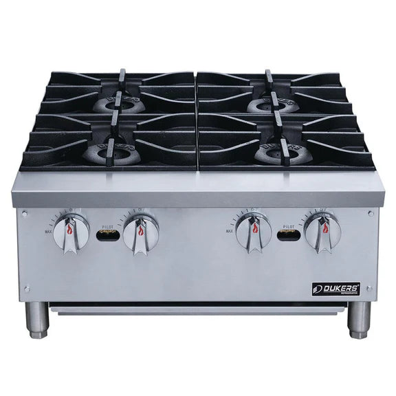 Dukers DCHPB24 24" Hot Plate with 4 Burners