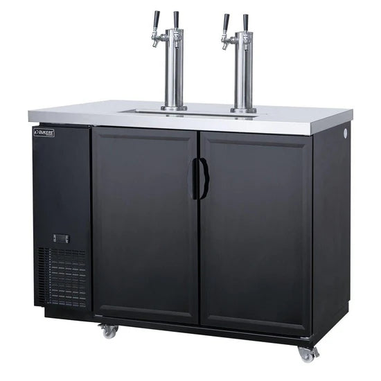 Dukers DKB60-M2 60" Dual Tap Kegerator Beer Dispenser, 115V