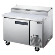 Dukers DPP44-6-S1 Commercial 6 Pan Single Door Pizza Prep Table Refrigerator