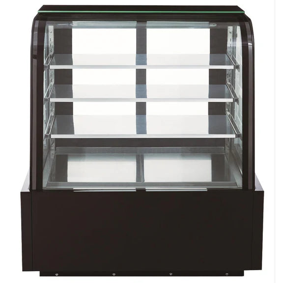 Dukers DDM48R-CB 48" Curved Glass Cake Showcase