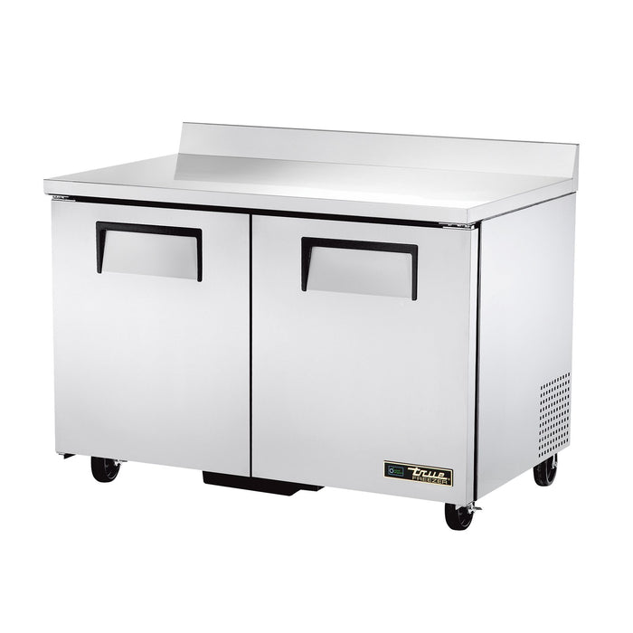 True TWT-48F-HC 48" 2-Section Solid-Door Work Top Freezer